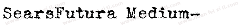 SearsFutura Medium字体转换